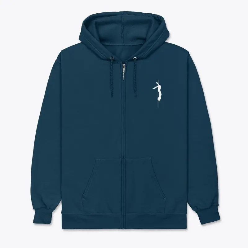 Pole dancer zip up hoodie