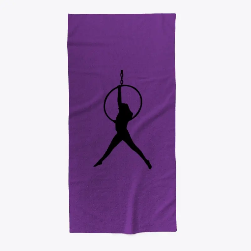 Aerial hoop beach towel