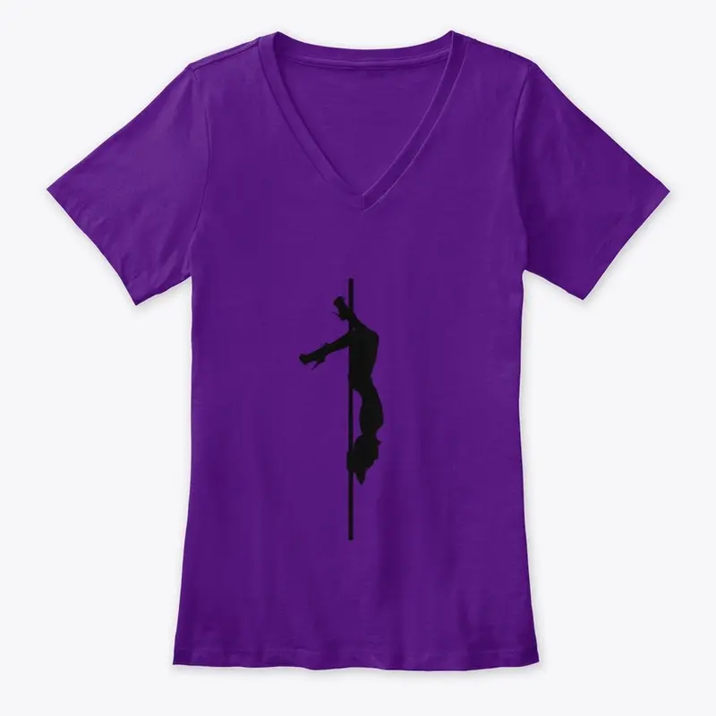 Pole dancer V neck t-shirt