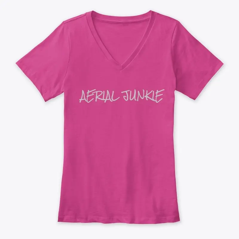 Women's Aerial junkie v neck t-shirt